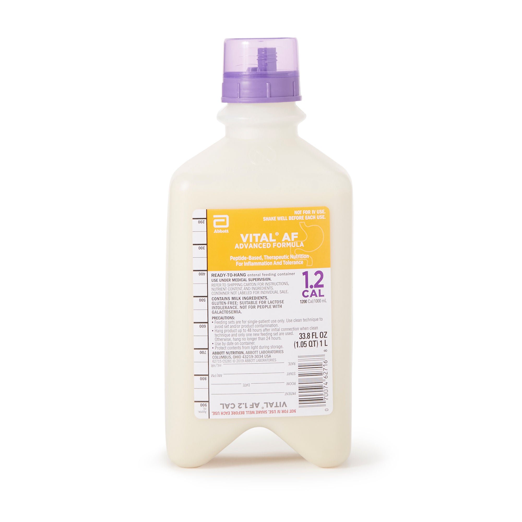 Vital® AF 1.2 Cal Vanilla Tube Feeding Formula, 33.8 oz. Ready to Hang Carton