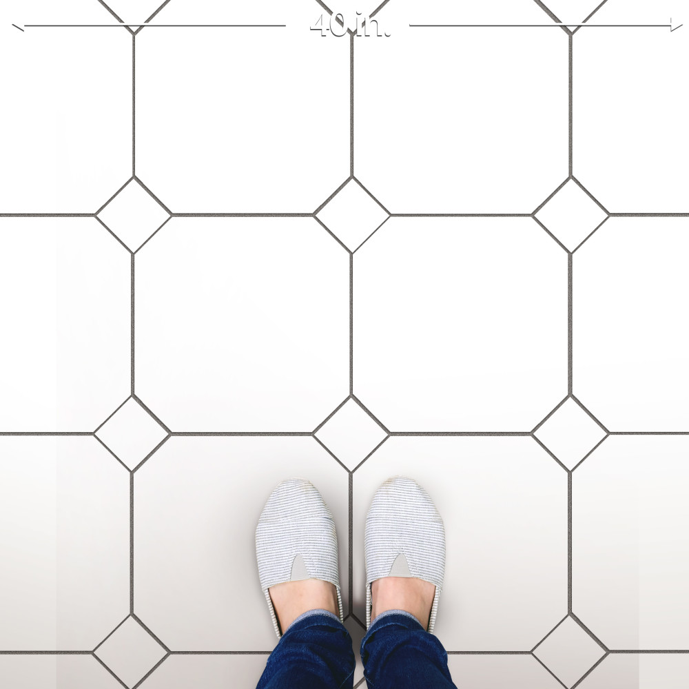 Monocolor Octagon Alaska 12-1/4 in. x 12-1/4 in. Ceramic Floor and Wall Tile