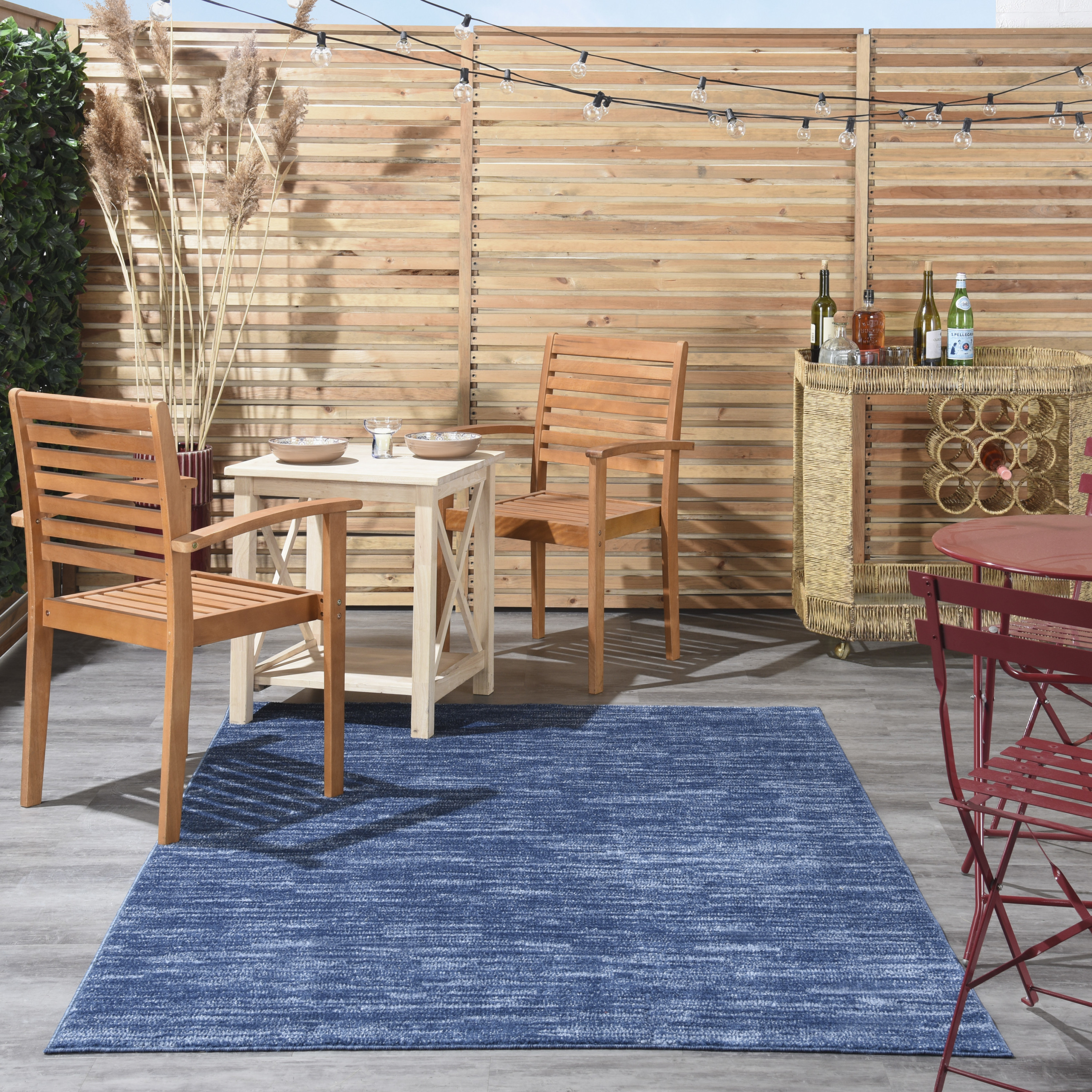 Nourison Nourison Essentials 5' x 8' Navy Blue Outdoor Rug