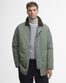 Winter Wadded Showerproof Mac Green Slate