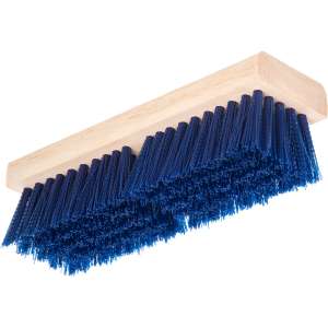 Carlisle, Flo-Pac, 10in, Deck Scrub, Polypropylene Bristles, Blue