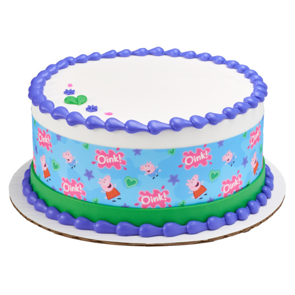 Peppa Pig™ Peppa and George PhotoCake® Edible Image® Strips
