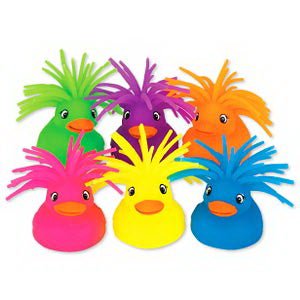 Toys Kids Love Stickers® 12 per Pack Neon Puffer Duck 3 Inch Height