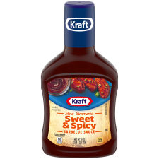 Kraft Sweet & Spicy Slow-Simmered Barbecue Sauce, 18 oz Bottle