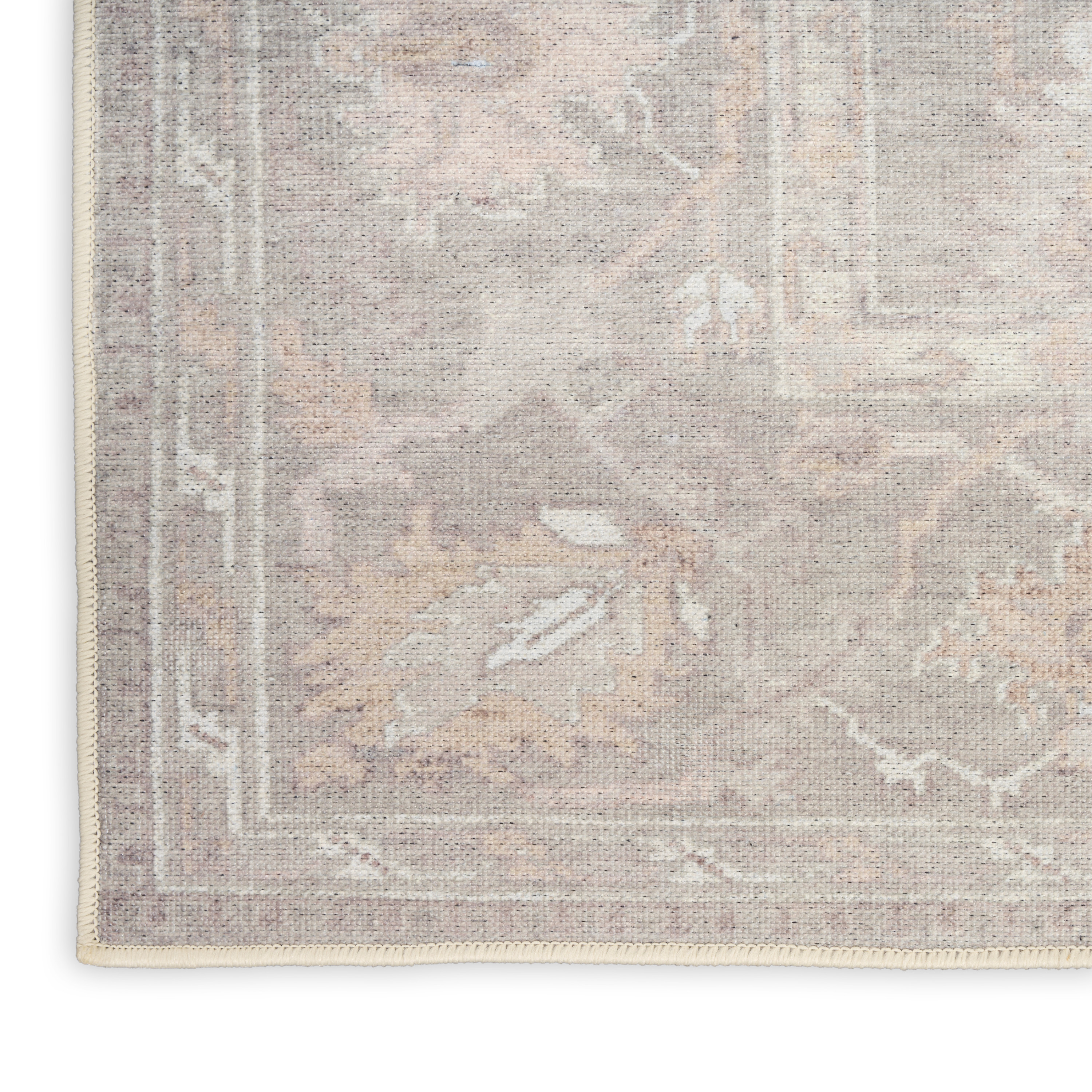Nourison Vintage Washables 9' x 12' Grey Vintage Indoor Rug