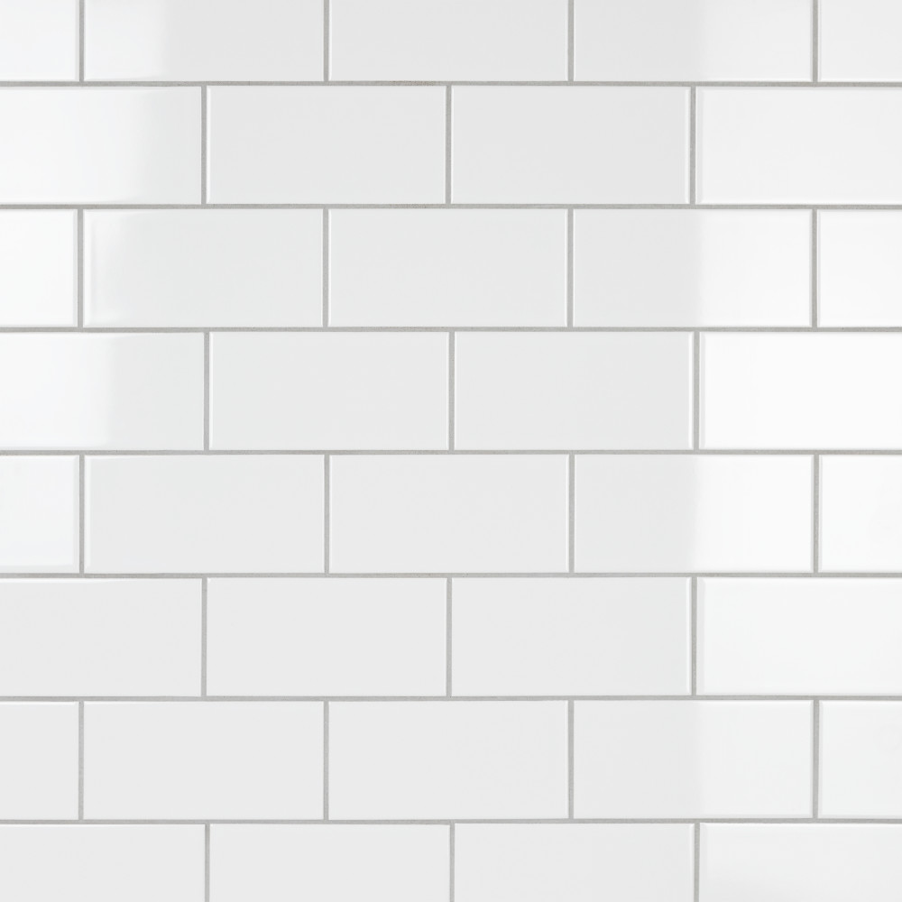 Projectos Urban Glossy White 3-7/8 in. x 7-3/4 in. Ceramic Wall Tile