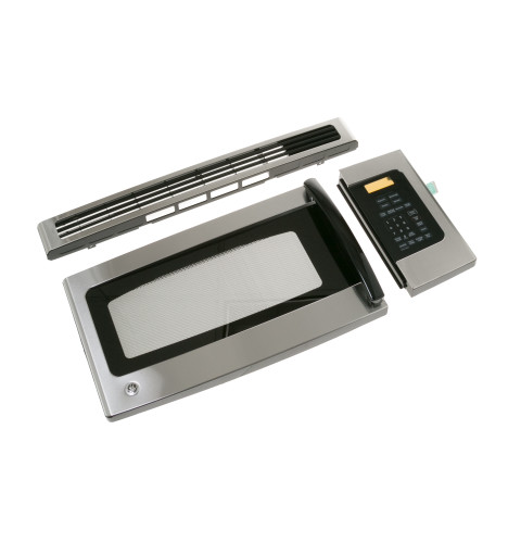 MICROWAVE DOOR ASSEMBLY - STAINLESS STEEL & BLACK