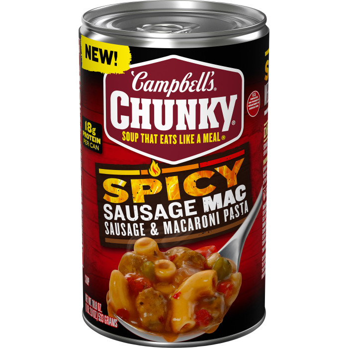 Spicy Sausage Mac Soup