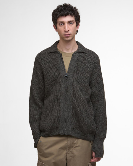 Cardigan lavorato con chiusura a zip Garthman