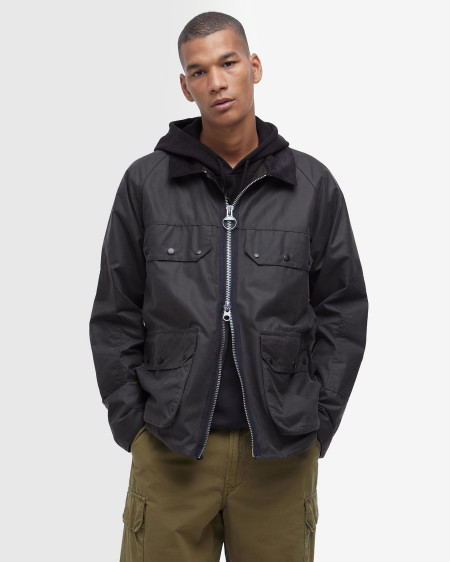 Re-Engineered Short Bedale Waxed Jacket