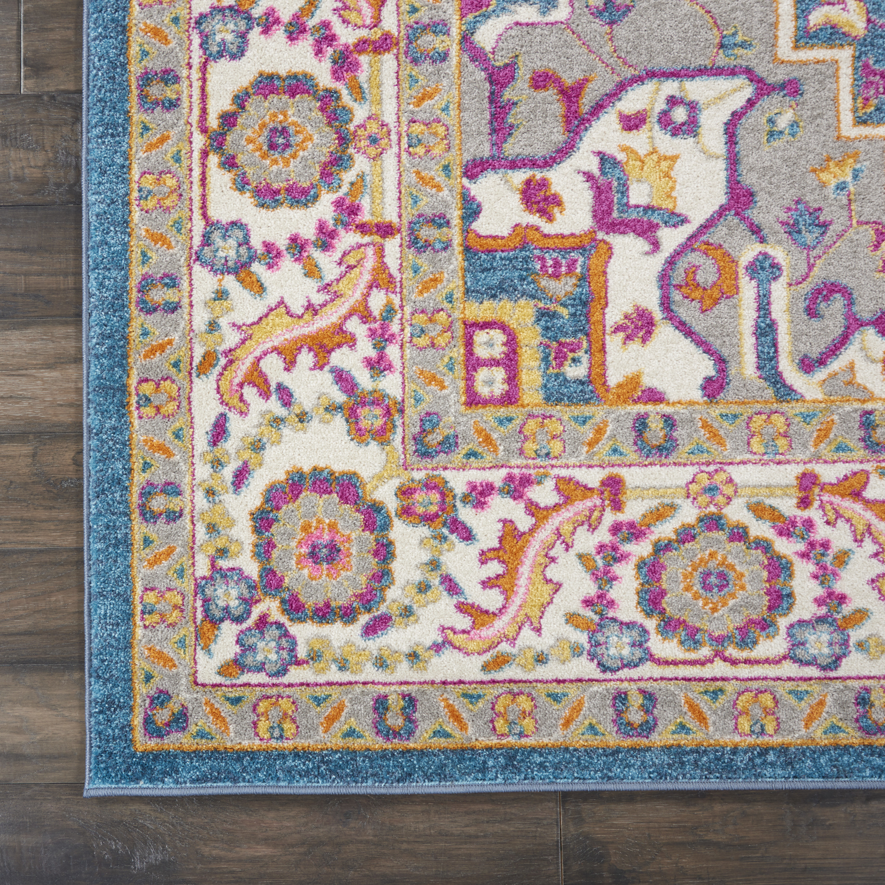 Nourison Passion 8' x 10' Teal Multicolor Bohemian Indoor Rug