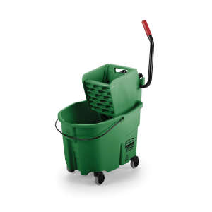 Rubbermaid Commercial, WaveBrake®, 35qt, Mop Bucket w/ Sidepress Wringer, Green