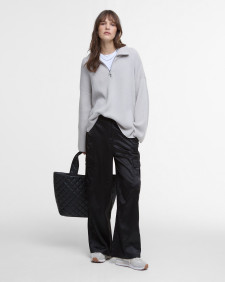 Franchesca Half-Zip Jumper Silver Cloud