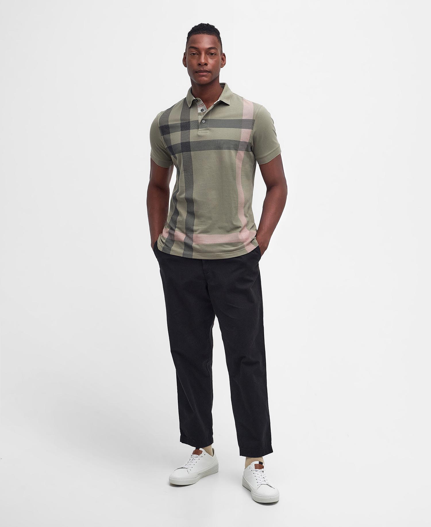 Blaine Tartan Short-Sleeved Polo Shirt image number 1