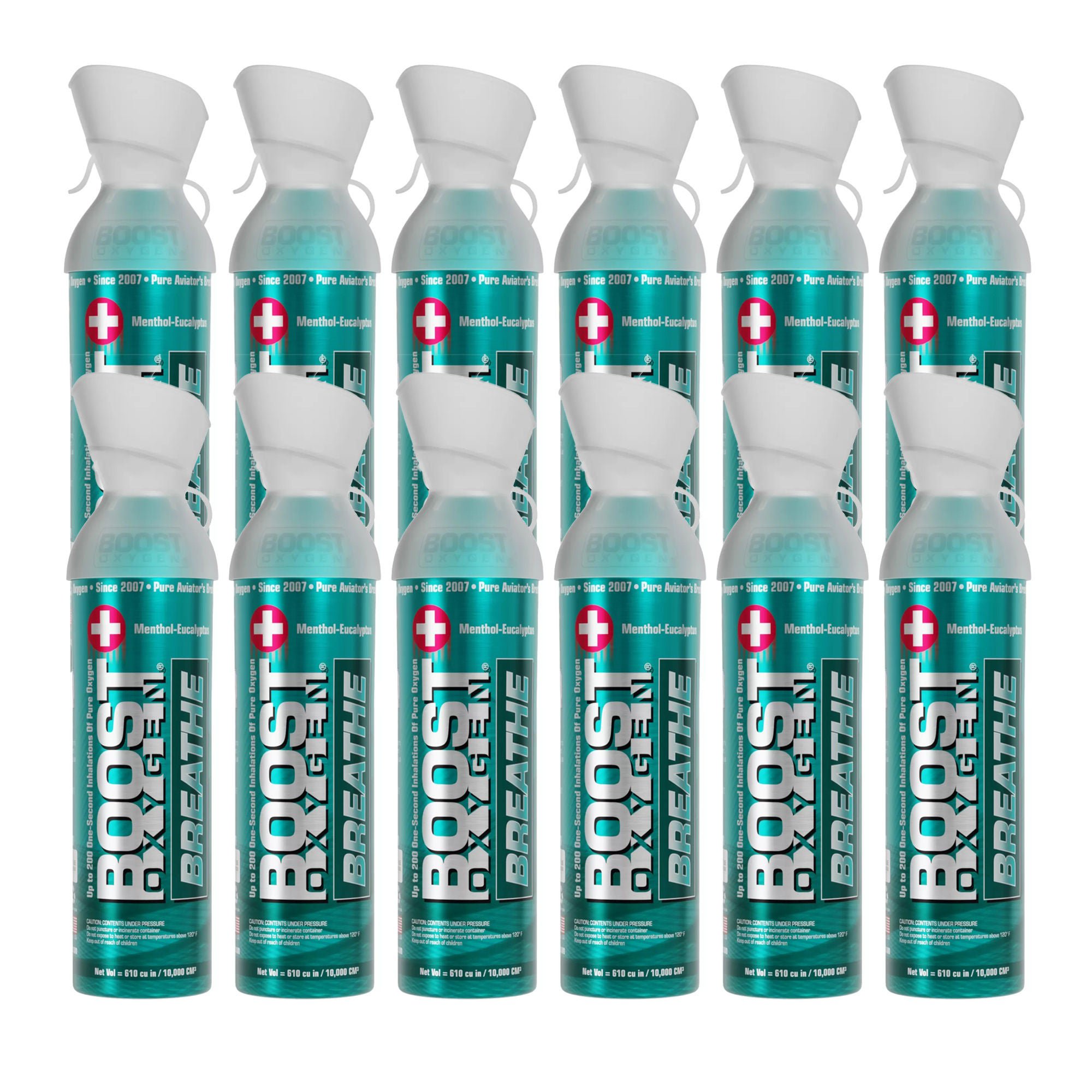 Boost Oxygen® for Respiratory Support, Menthol-Eucalyptus Aroma, 10L Canister
