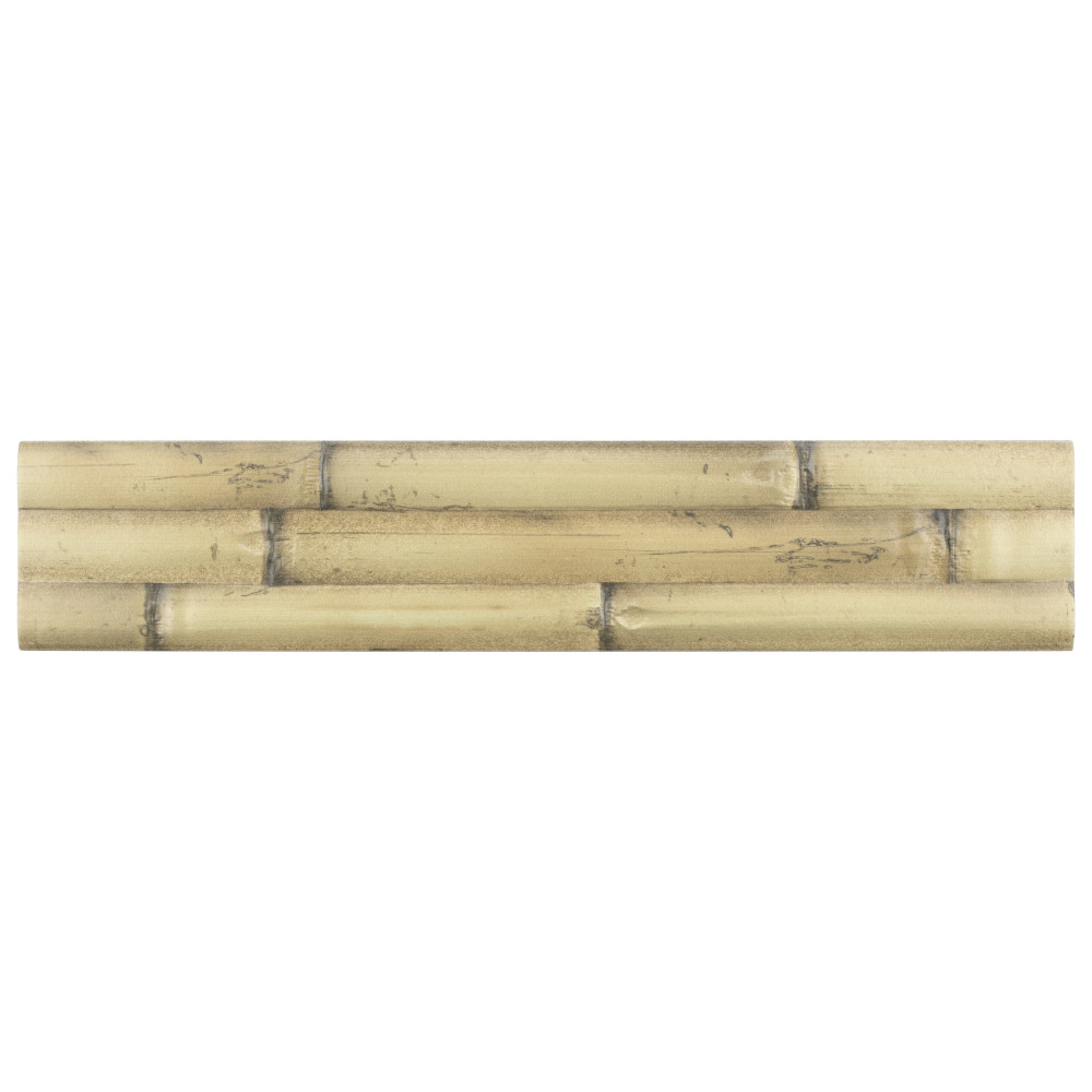 Bamboo Albufera Beige 4 in. x 19-3/4 in. Ceramic Wall Tile