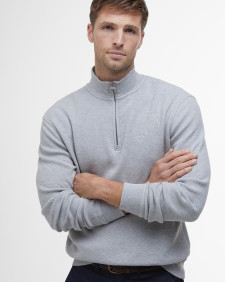 Felpa con zip corta in piqué interlock 