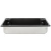 Half-size 2 ½-inch-deep Super Pan V® stainless steel steam table pan with Steel Coat x3™ nonstick coating