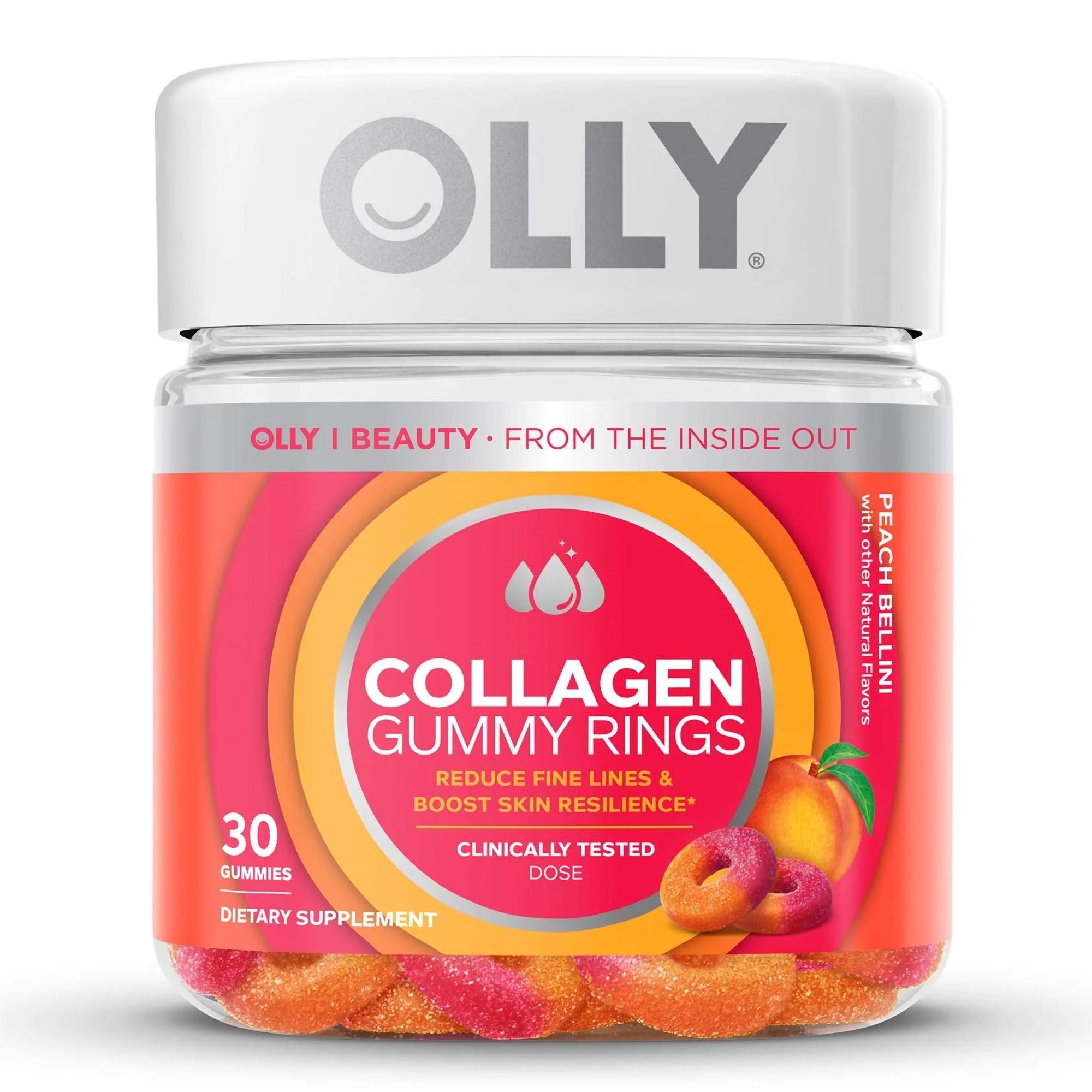 Olly® Collagen Gummy Rings Peach Bellini