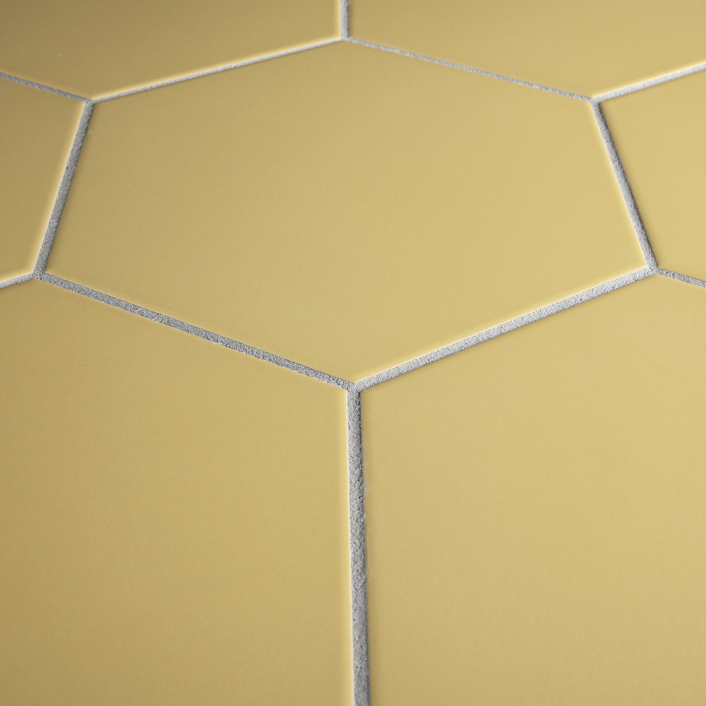 Textile Basic Hex Dandelion 8-5/8 in. x 9-7/8 in. Porcelain Floor and Wall Tile