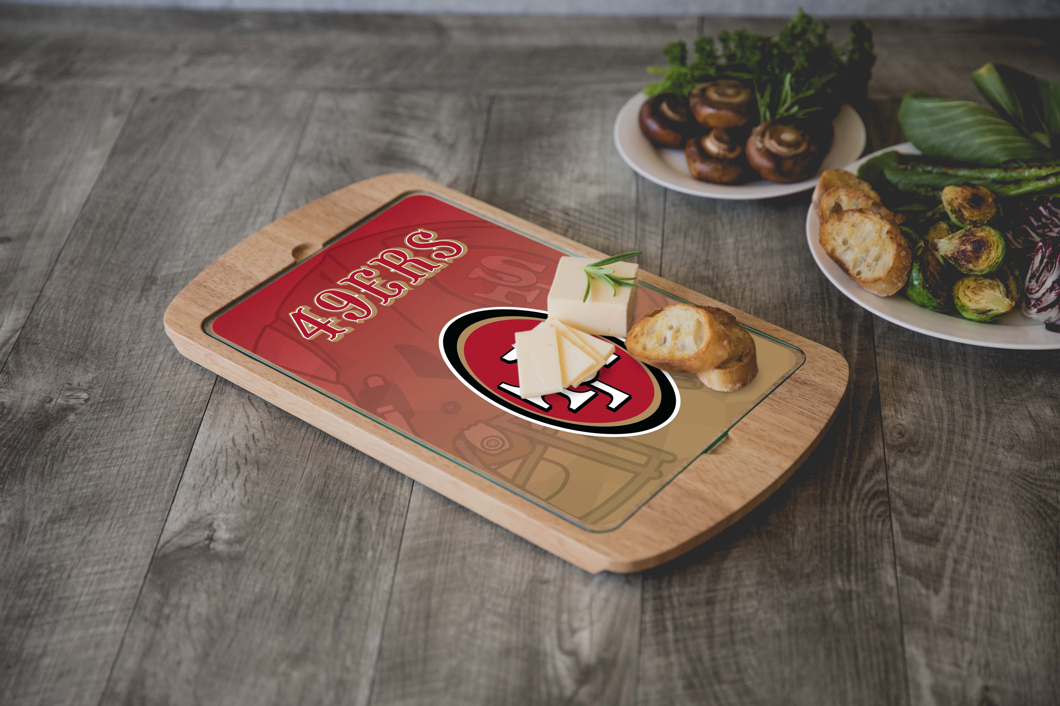 San Francisco 49ers - Billboard Glass Top Serving Tray