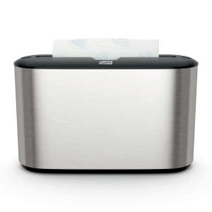 Tork, H2 Xpress Countertop, Multi-fold Folded Towel Dispenser, Stainless Steel