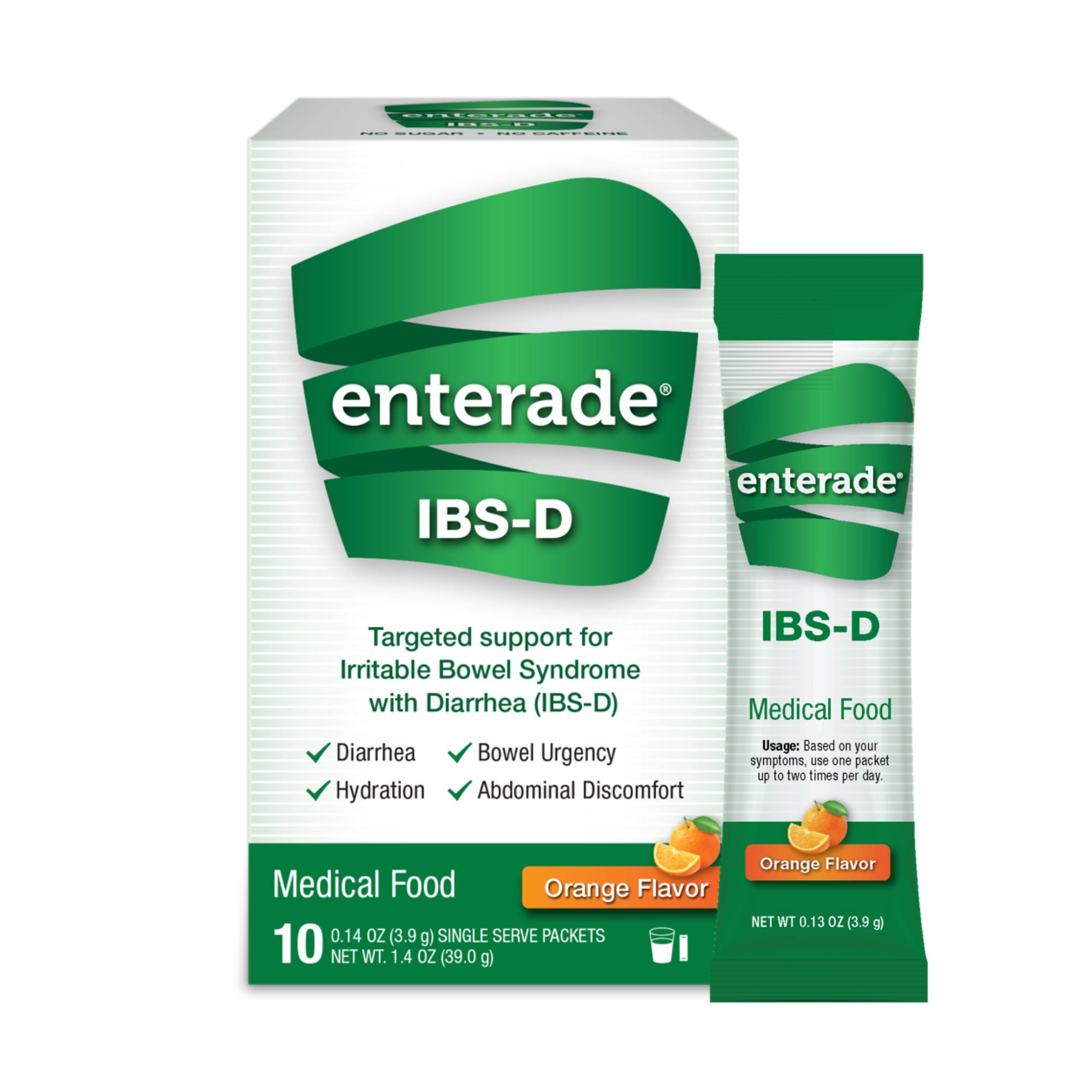 enterade® IBS-D Dietary Support Medical Food, Orange, Single Serve Packets