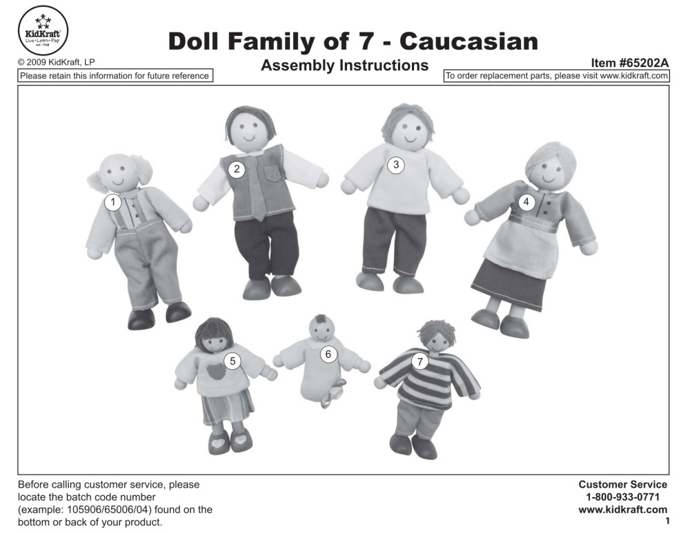 kidkraft doll family of 7