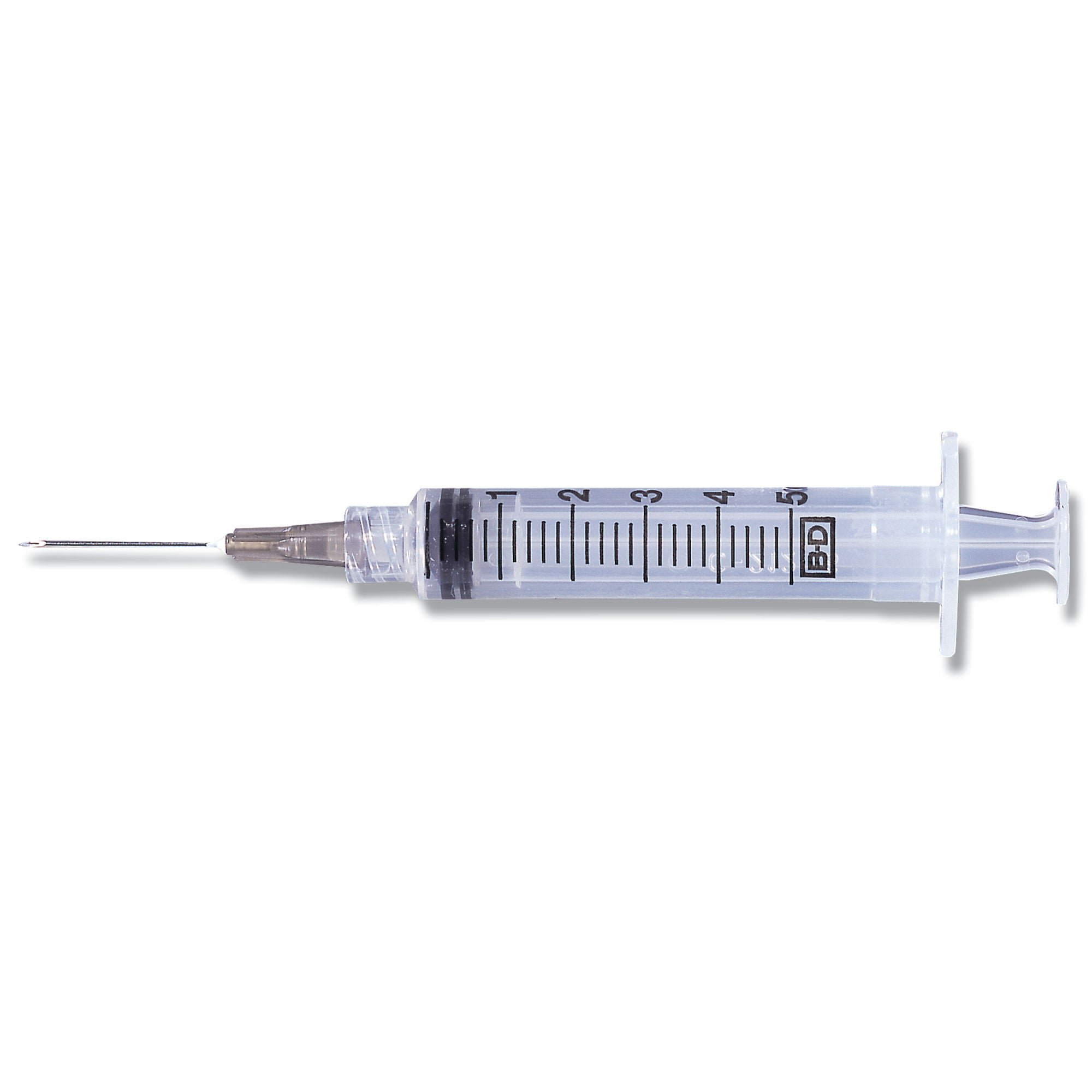 PrecisionGlide™ 5 mL Syringe w/ Hypodermic Needle, 21 Gauge, 1" Needle Length