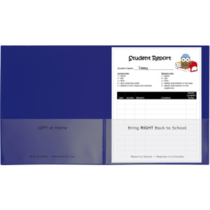 Classroom Connector&trade; School-To-Home Folder, Blue, Box of 25