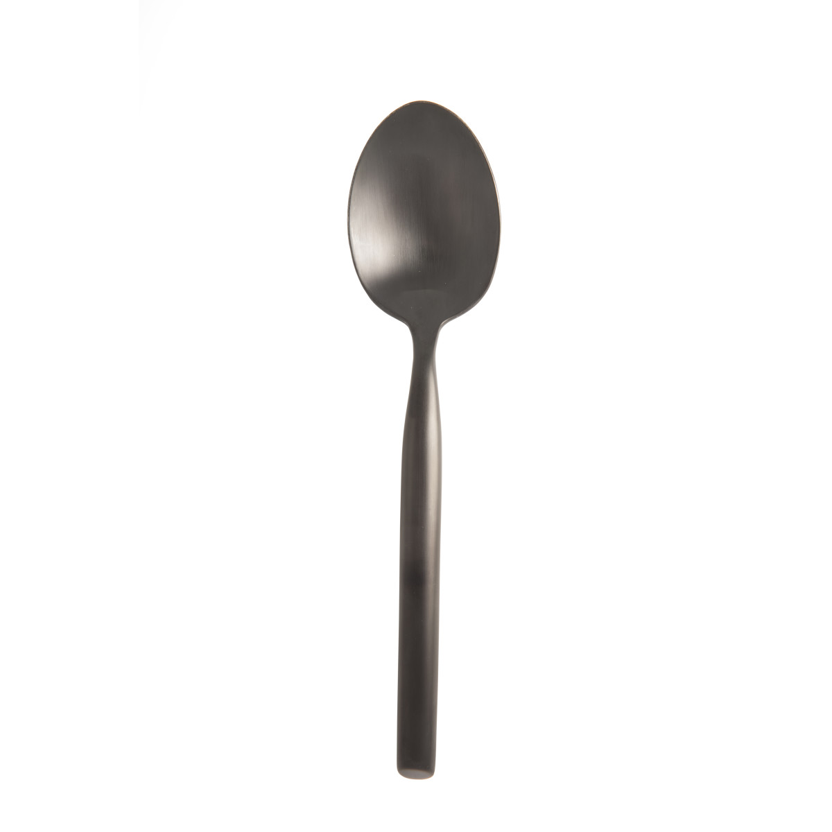 Capri Brushed Black Dessert/Oval Soup Spoon 7.5"