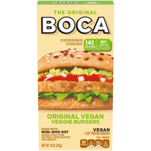 BOCA Non-GMO Soy Original Vegan Veggie Burgers