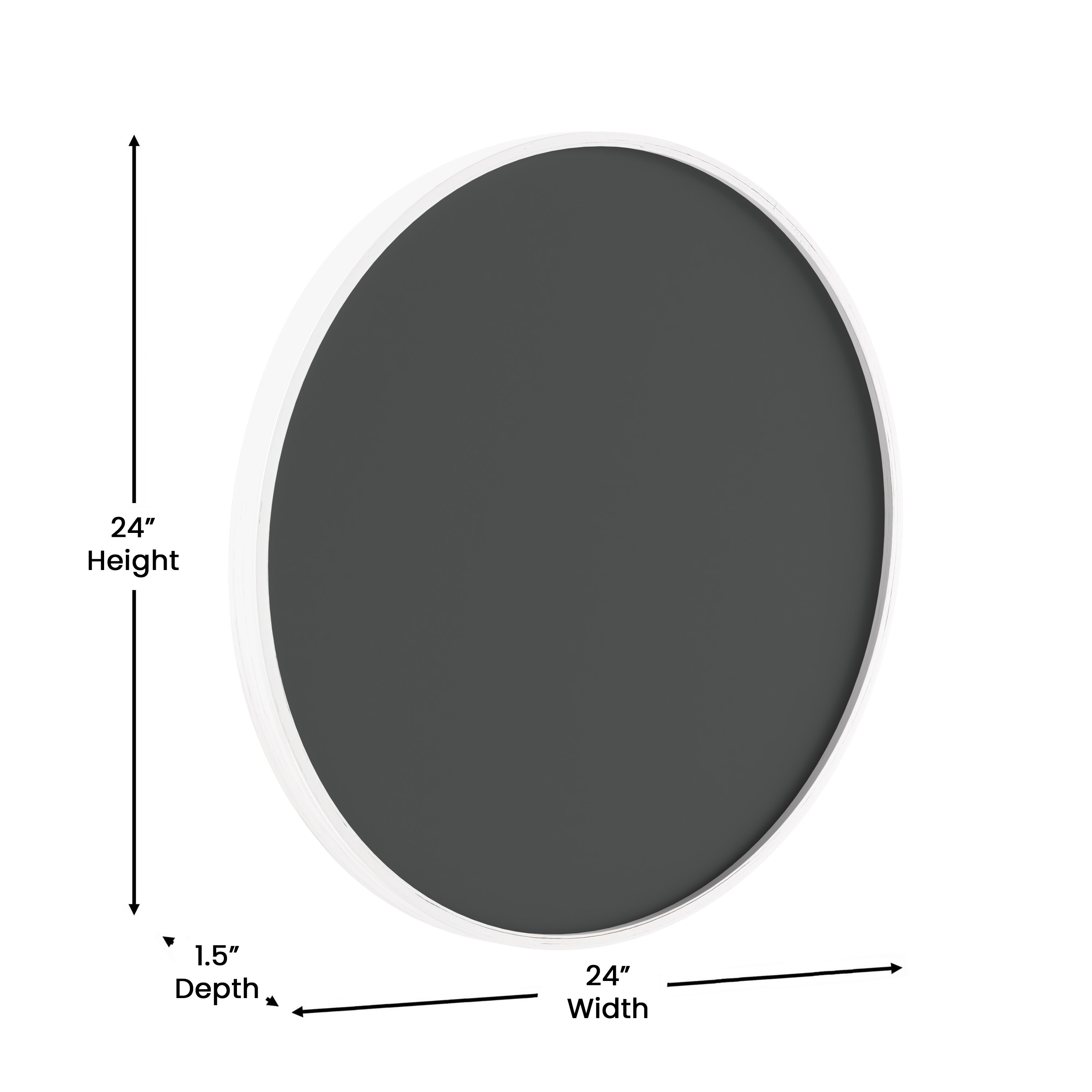 Canterbury 18" Round Wall Mounted Magnetic Chalkboard for Home or Business wi... - Picture 18 of 25