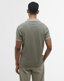 Marlton Tailored Short-Sleeved Polo Shirt Green Slate