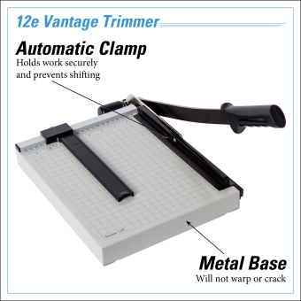 Dahle Vantage® 12e Trimmer InfoGraphic - Metal Base