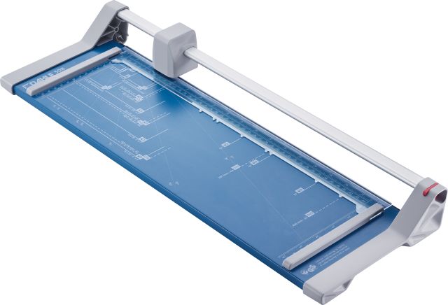 The Dahle 508 Personal Rotary Trimmer is self-sharpening, precise, and ideal for trimming paper and photographs.