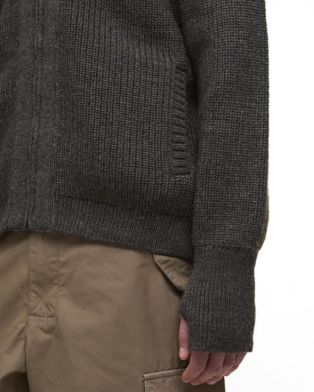 Cardigan lavorato con chiusura a zip Garthman
