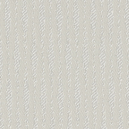 Embossed vertical-striped wallpaper with subtle zigzag ribs, covering an interior wall and creating a soft, textured surface under diffuse neutral lighting.