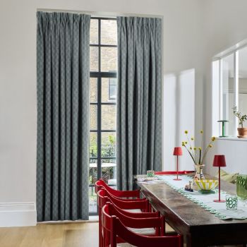 Checkerboard Mineral Curtains