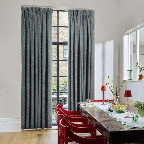 Checkerboard Mineral Curtains