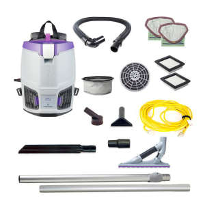 ProTeam, GoFit 3, with ProBlade Carpet Tool Kit, 14", Backpack Vacuum