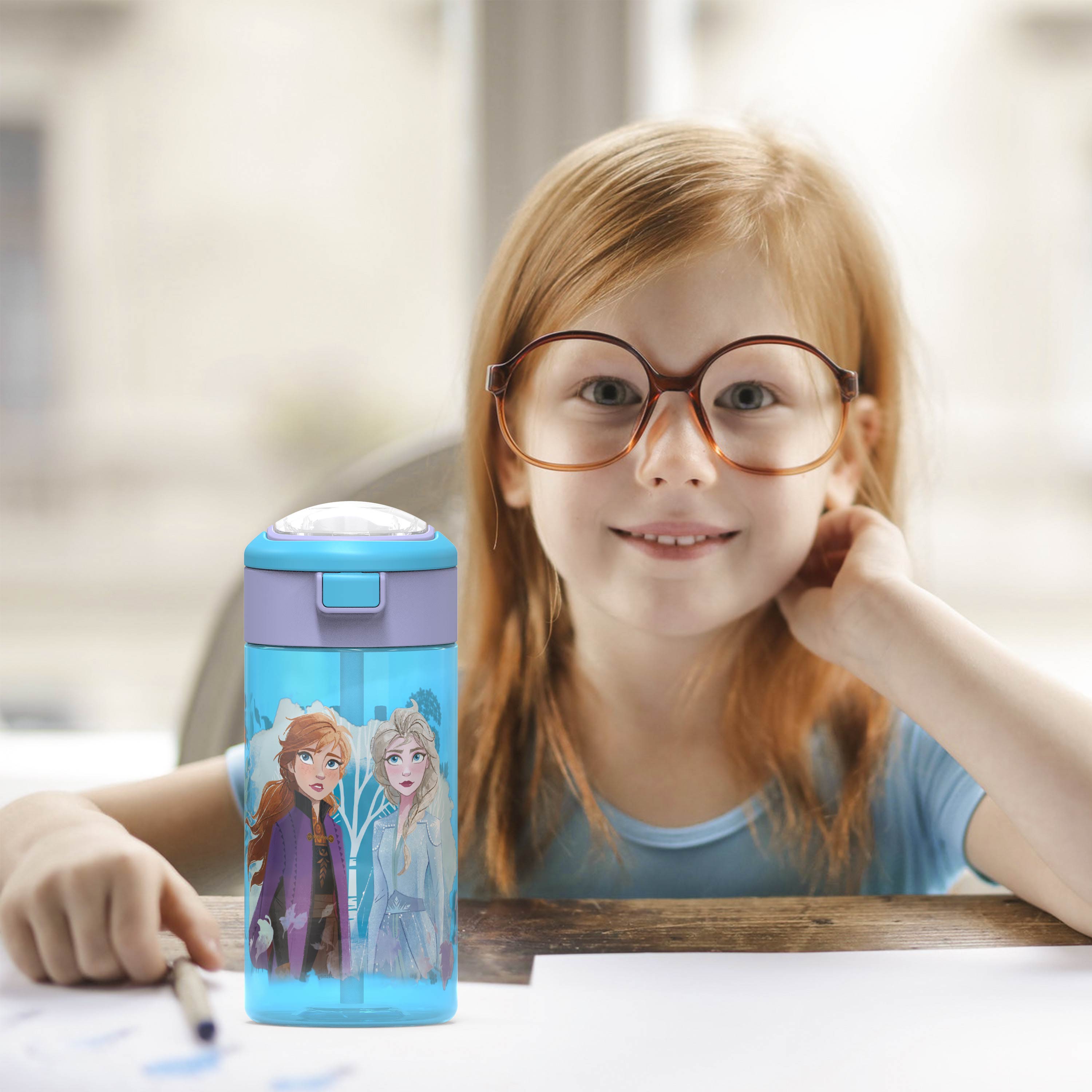 Disney Frozen 2 Movie 18 ounce Reusable Plastic Water Bottle, Anna & Elsa slideshow image 6 Disney Frozen 2 Movie 18 ounce Reusable Plastic Water Bottle, Anna & Elsa slideshow image 6