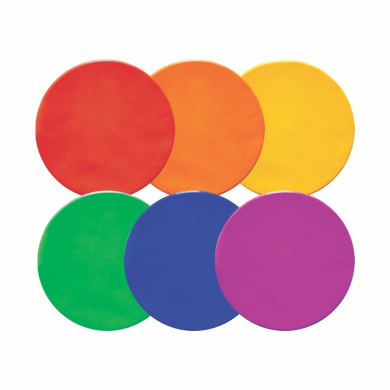 Extra Large Poly Spot Market Set, 12" Diameter, 6/Set