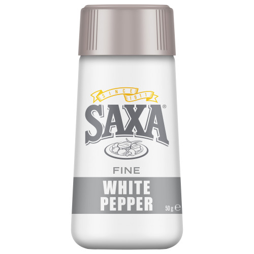  Saxa® Pepper White Picnic/Pk 50g 