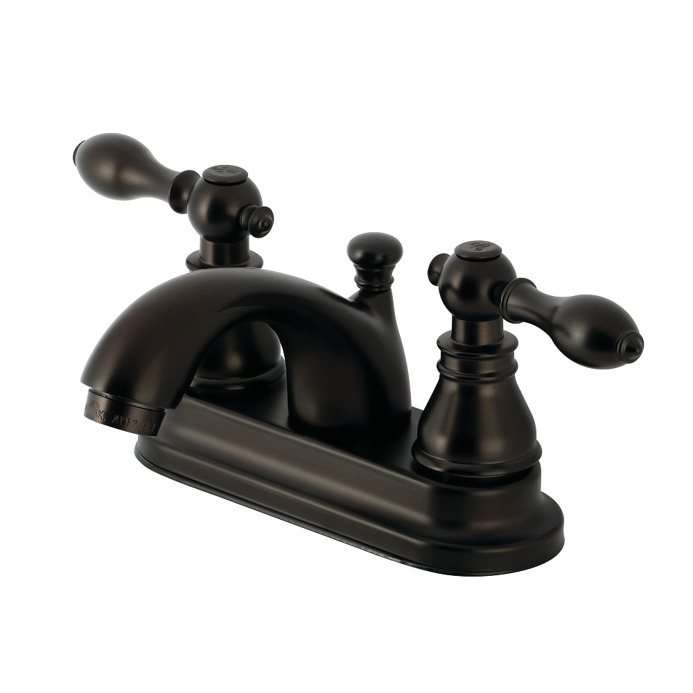 3-Hole Deck Mount 4-Inch Centerset Bathroom Faucet with Pop-Up Drain, Oil Rubbed Bronze with 4 Finish Options
