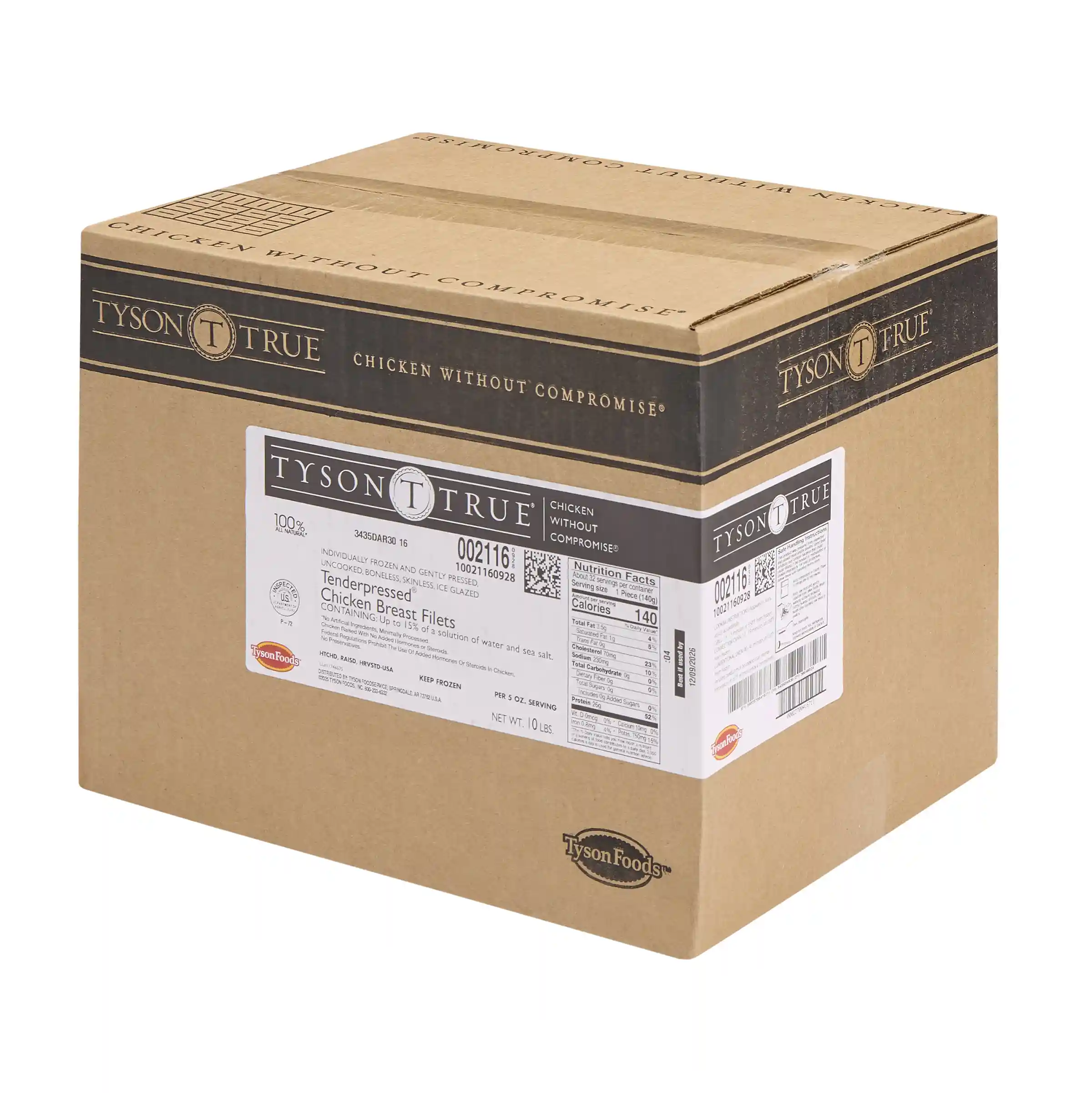 Tyson True® Tenderpressed® IF Unbreaded Boneless Skinless Chicken Breast Filets, 5 oz._image_5