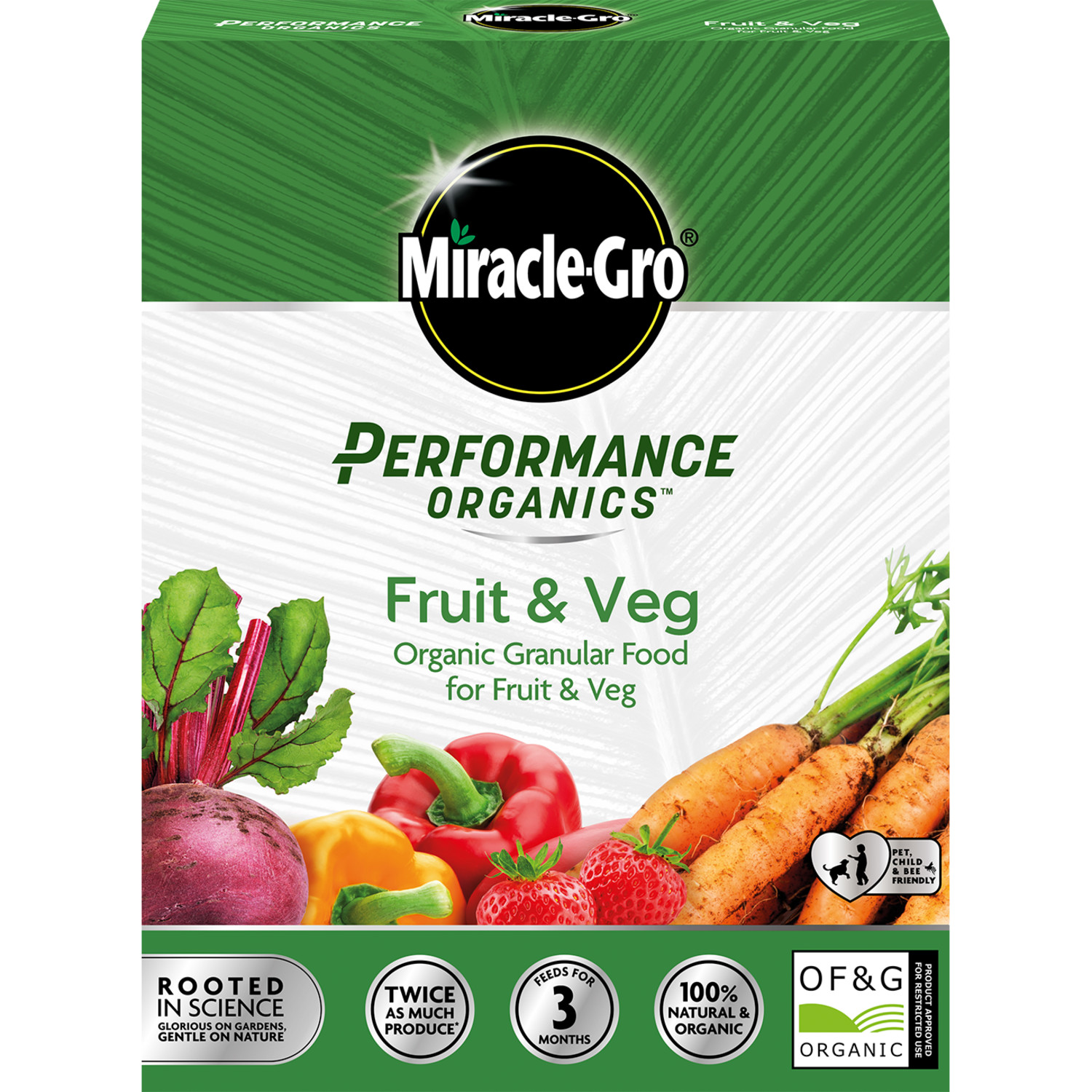 Miracle-Gro® Performance Organics™  Fruit & Veg Organic Granular Plant Food
