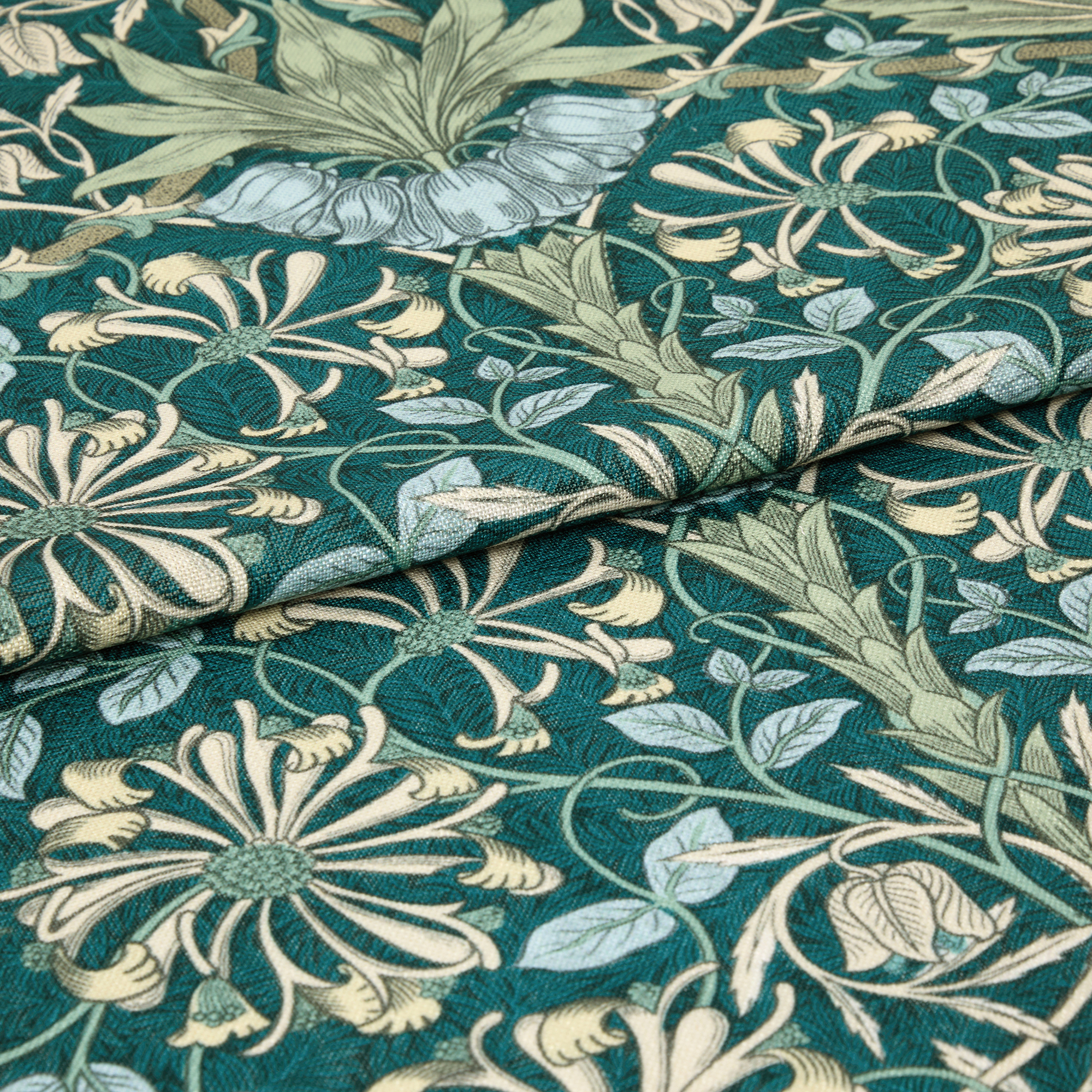 Honeysuckle and Tulip Midnight Garden Curtains