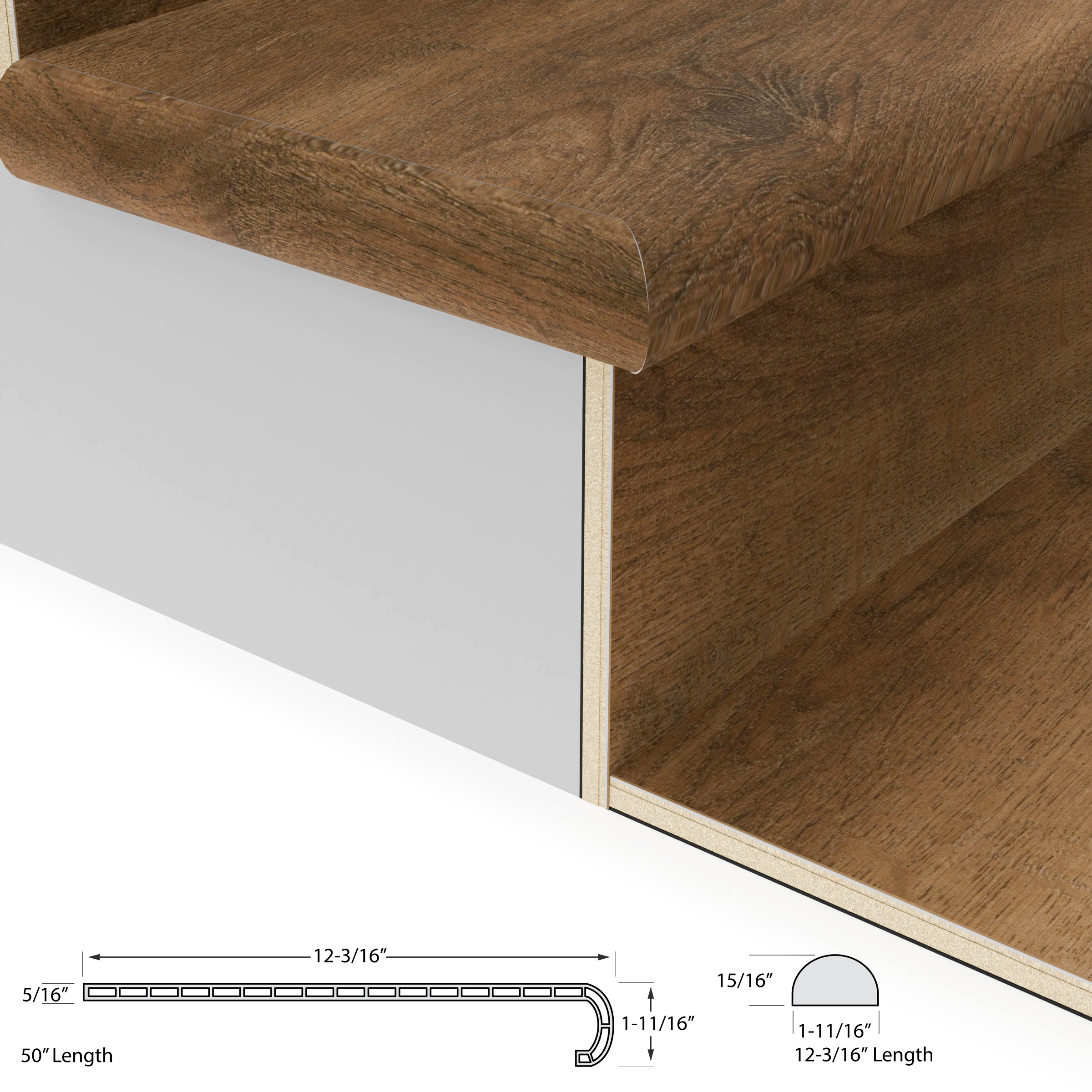 Outrigger Oak Tread w/ Cap Universal view 3