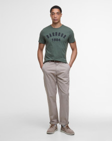 Washed Stretch Tailored Trousers 